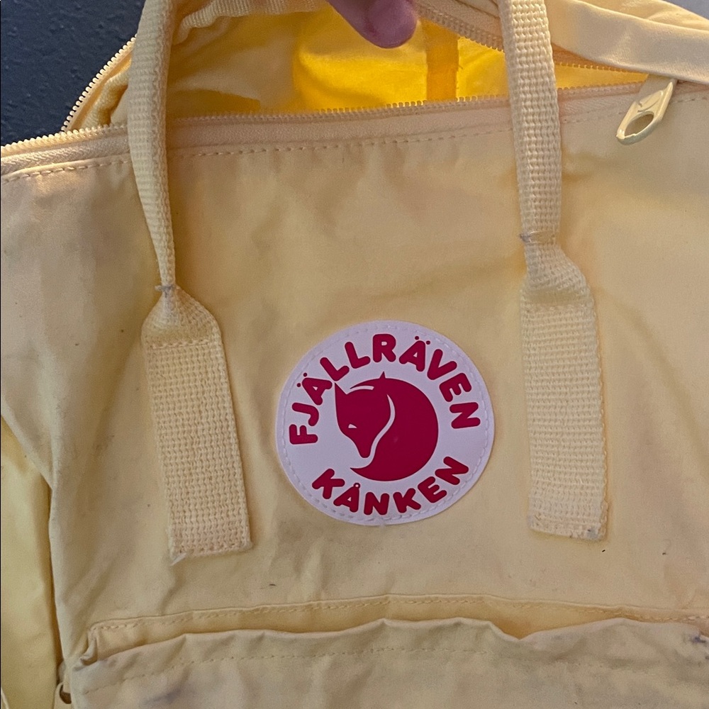 Fjallraven Kanken Yellow Backpack - Picture 4 of 5